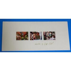 3  Mini Arco degli Acetari Matted Watercolor Prints Rome Italy Artist Signed